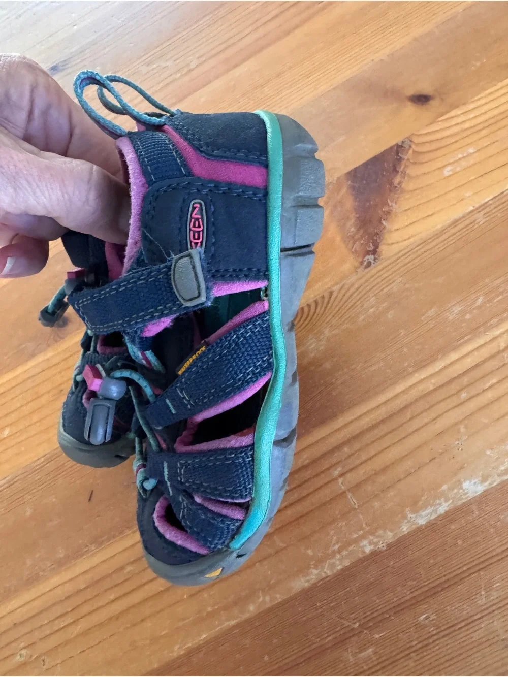 Keen Navy, Pink & Teal Kids Outdoor Sandals